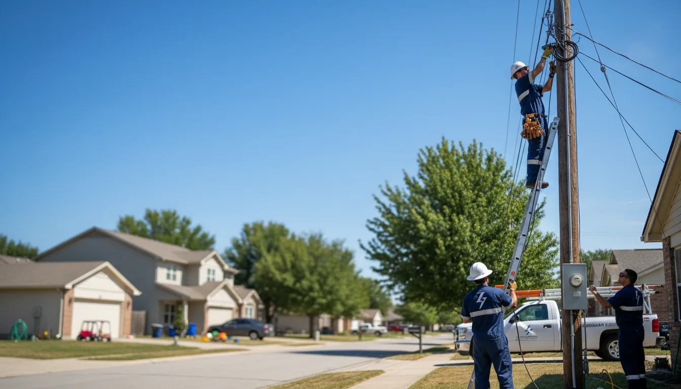 Residential electrician providing installation services in Taylorsville, MS